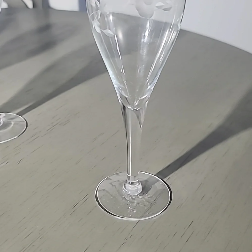 Princess House Crystal Herritage Champagne Flutes - Set of 4